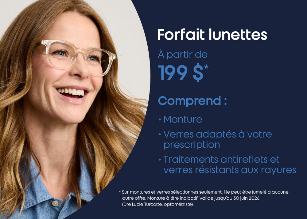 Nos forfaits pour lunettes
